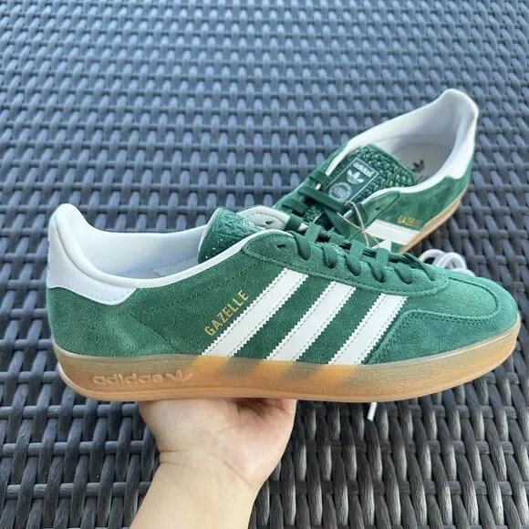 Adidas Gazelle Indoor Collegiate Green Gum Men's Athletic Shoes JI2062 Size 9